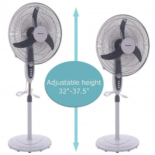 18" Oscillating Standing Floor Fan