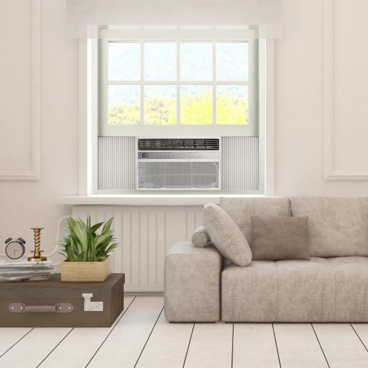 8,000 BTU High-Efficiency Window Air Conditioner with Wireless Smart Controls