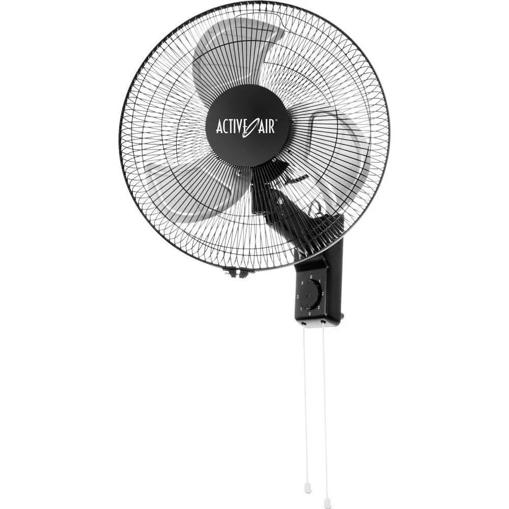 Active Air ACFW16HDB 16" 3-Speed Metal Mountable Oscillating Tilt Fan (4 Pack)