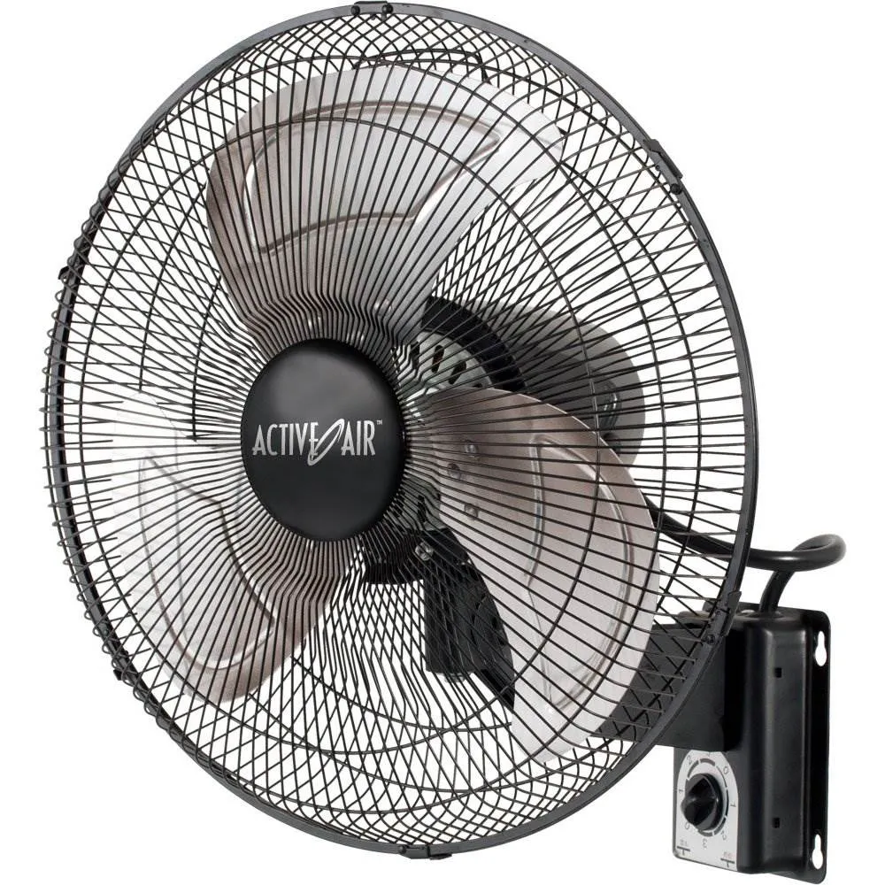 Active Air Heavy-Duty 16 Inch 3 Speed Metal Wall Mount Tilting Fan | (Used)