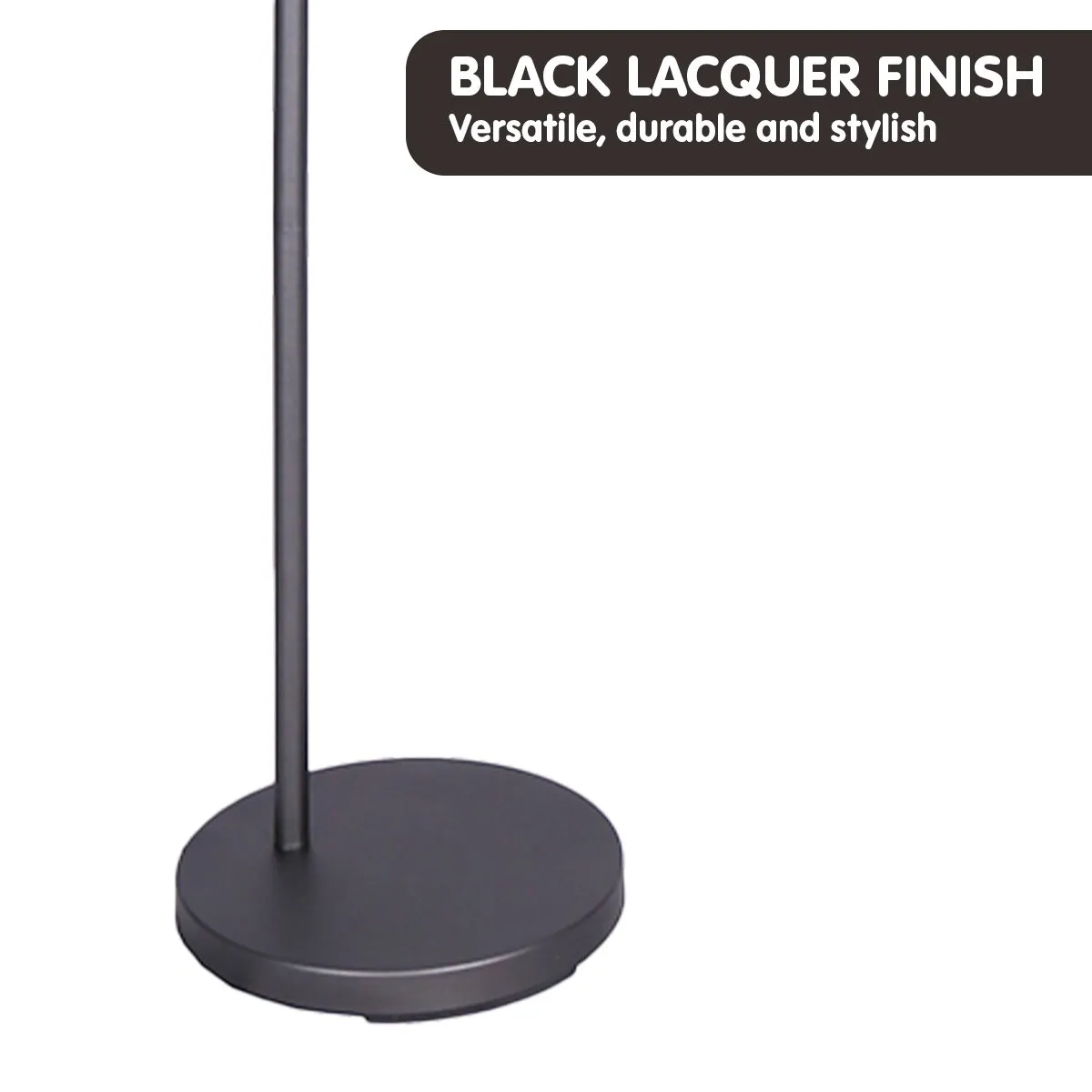 Adjustable Dark Grey Industrial Floor Lamp, Metal Finish