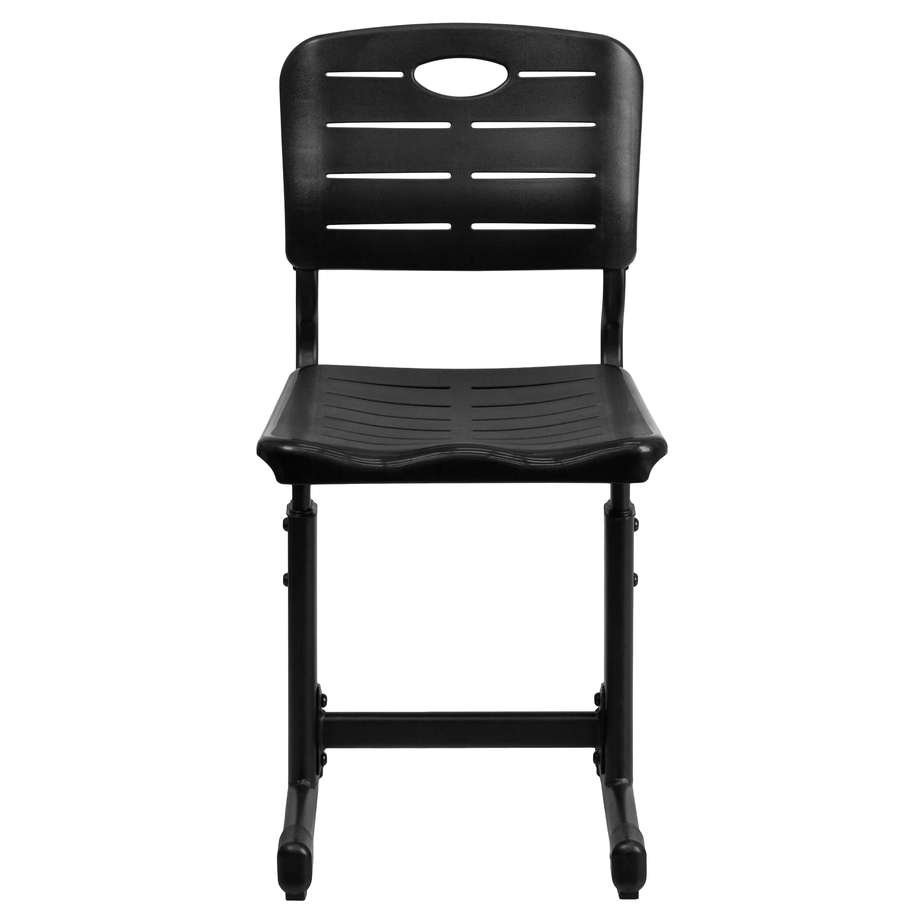 Adjustable Height Student Chair with Pedestal Frame