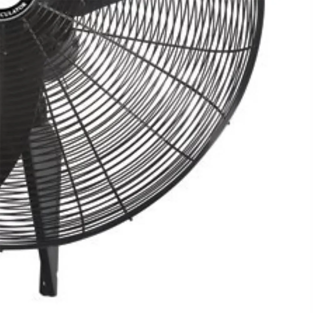 Air King 30" 1/4 HP 3-Speed Indoor Industrial Oscillating Wall Mount Fan, Black