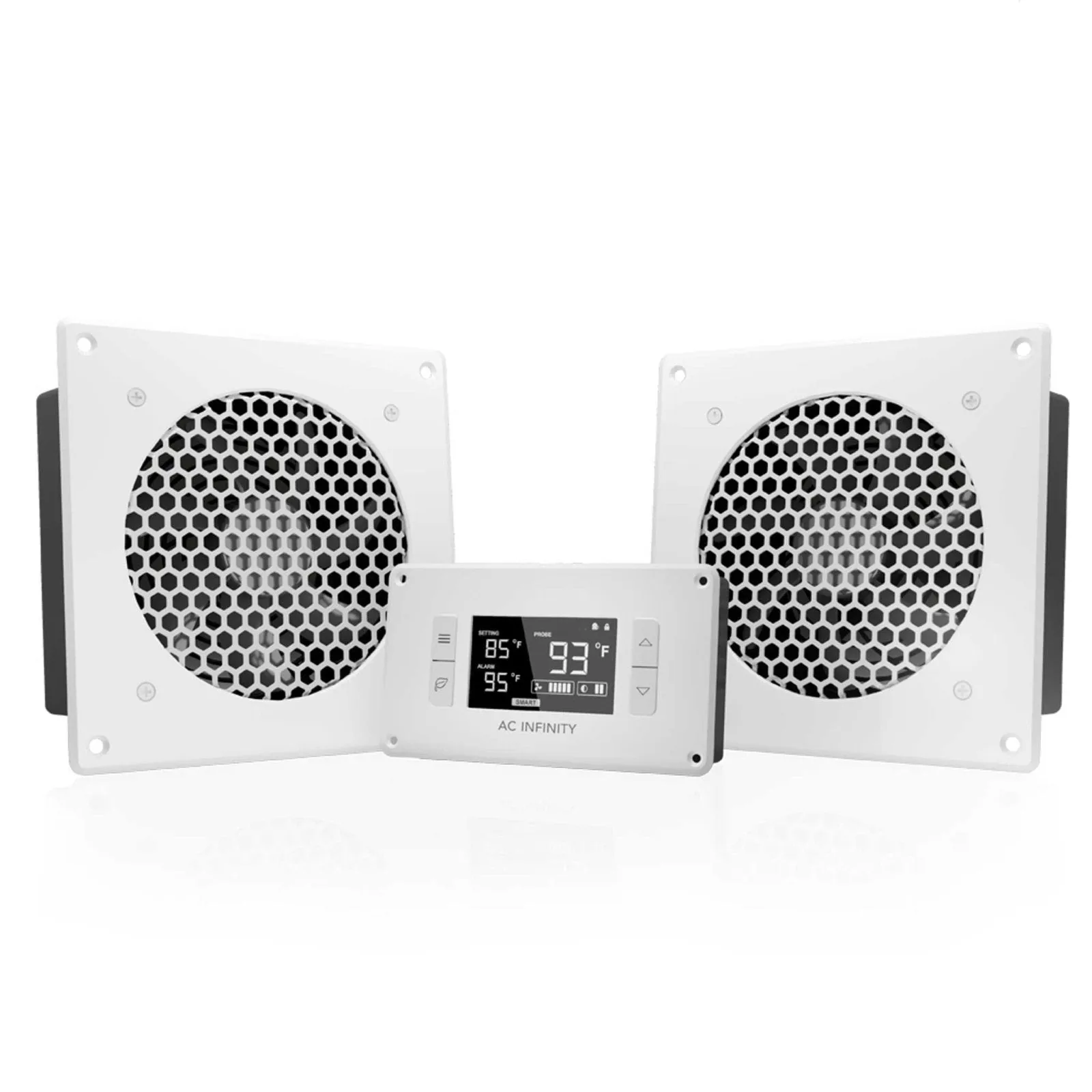 Airplate T8 Home Theater Dual 6" Cooling System, White