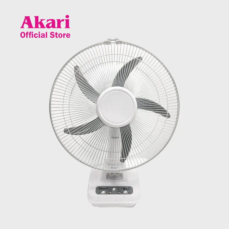 Akari 14 Rechargeable Oscillating Fan with LED Night Light (ARF-5314F)