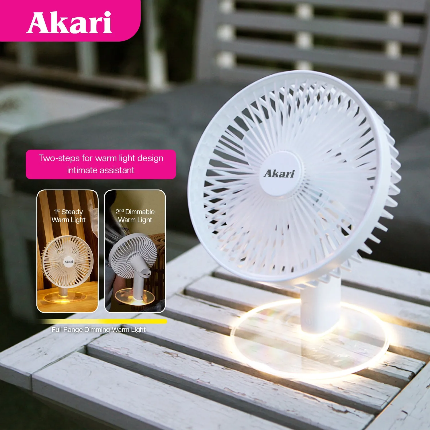 Akari Rechargeable Luscent Fan (ARF-134)