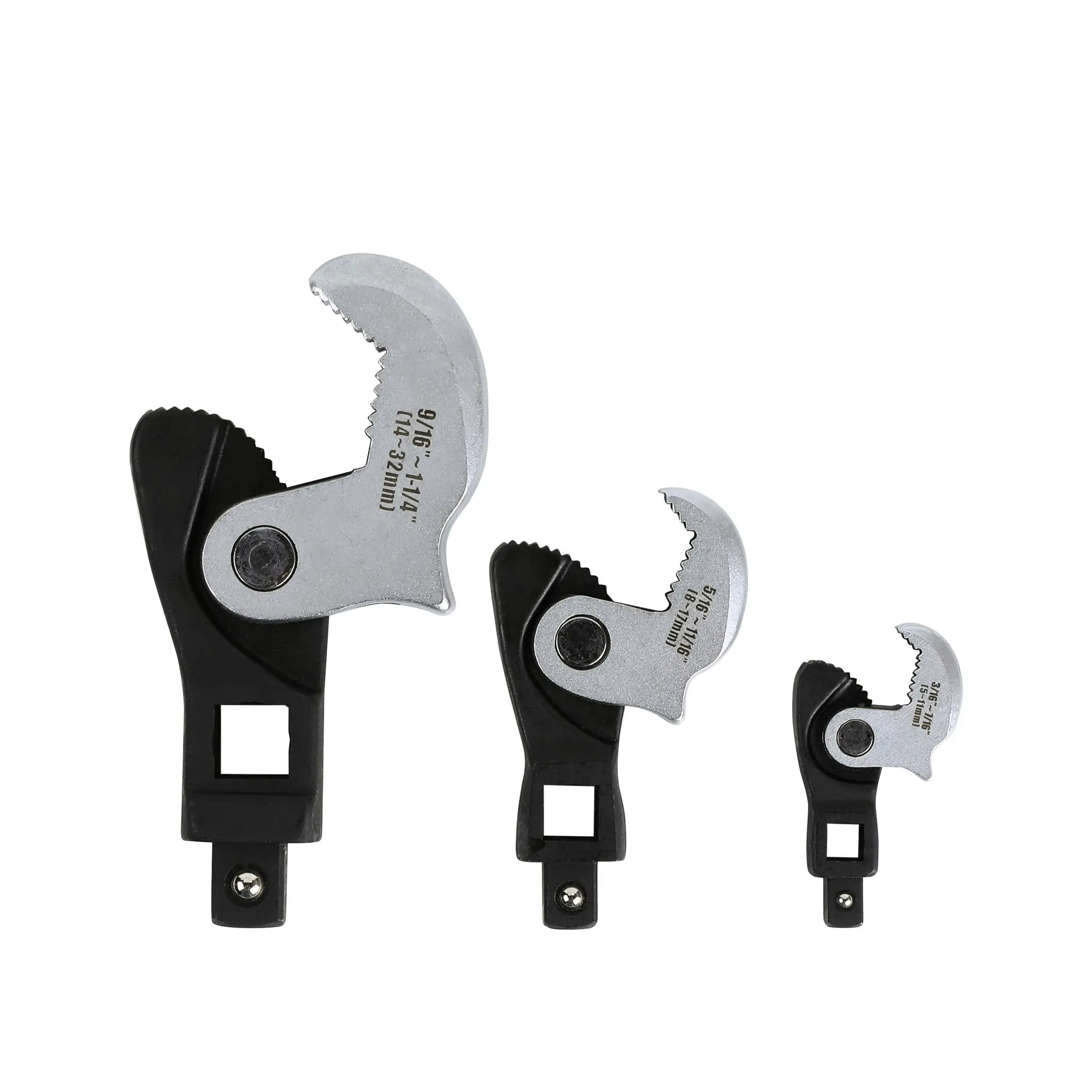 ARES 33009 - 3-Piece Spring Loaded Auto Adjusting Crowfoot Wrench Set