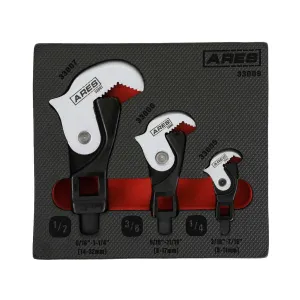 ARES 33009 - 3-Piece Spring Loaded Auto Adjusting Crowfoot Wrench Set