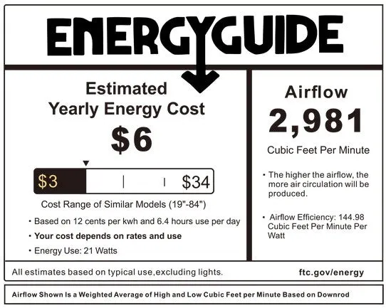 ASCENDER 56 inch 5-Blade Smart Ceiling Fan with LED Light & Remote Control - White/White