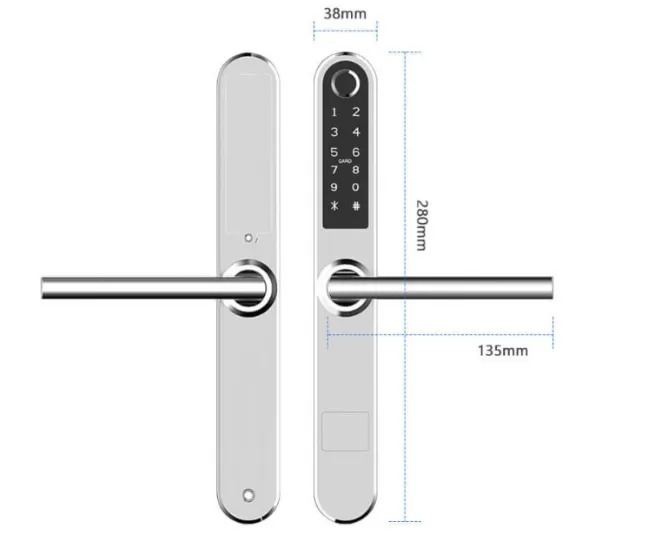 Gold AusLock Slim Series S31B - Secure & Stylish Door Lock