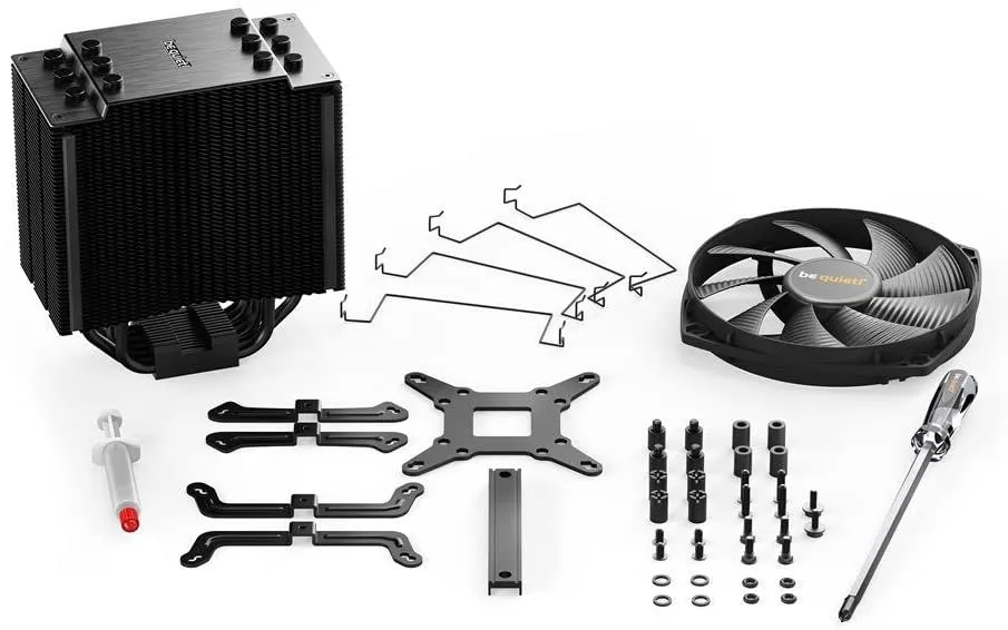 Be Quiet! BK021 Dark Rock 4 Heatsink & Fan, Intel & AMD Sockets, Silent Wings Fan, Fluid Dynamic