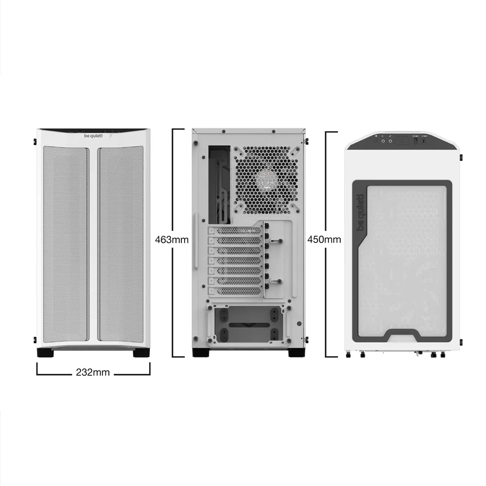 Be Quiet PC Case Pure Base 500DX White