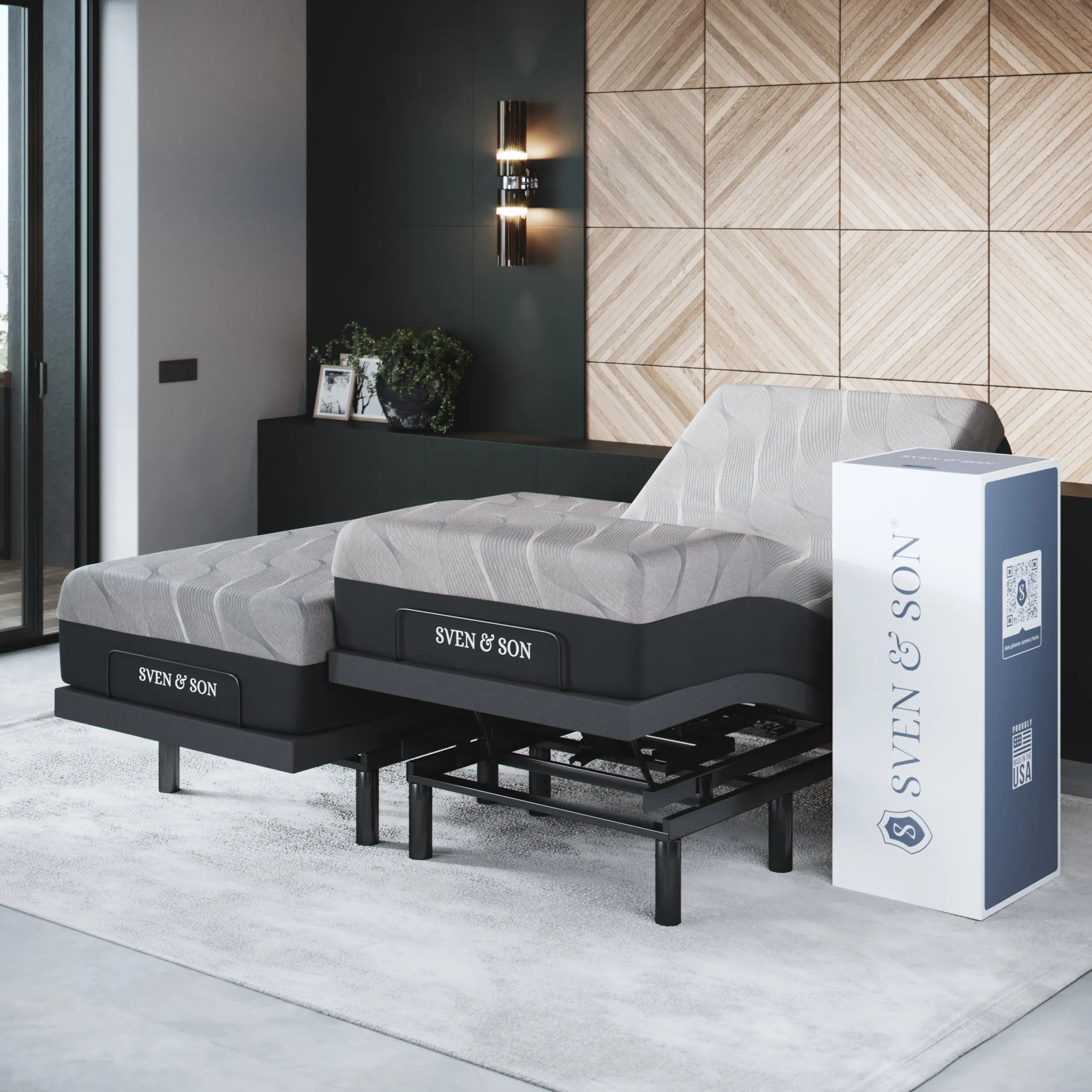 Bliss Series Adjustable Bed Base   Choice of Mattress Bundle