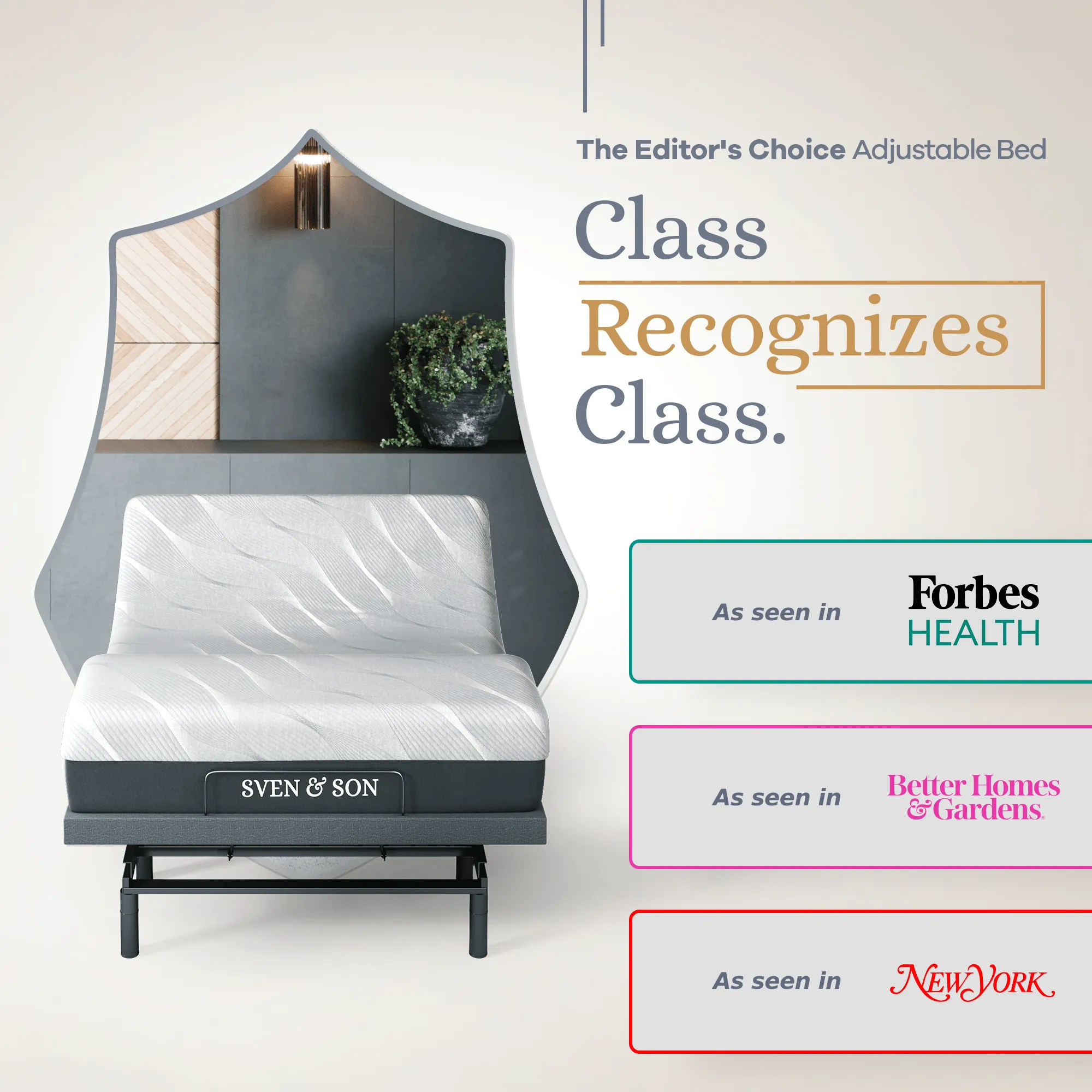 Bliss Series Adjustable Bed Base   Choice of Mattress Bundle