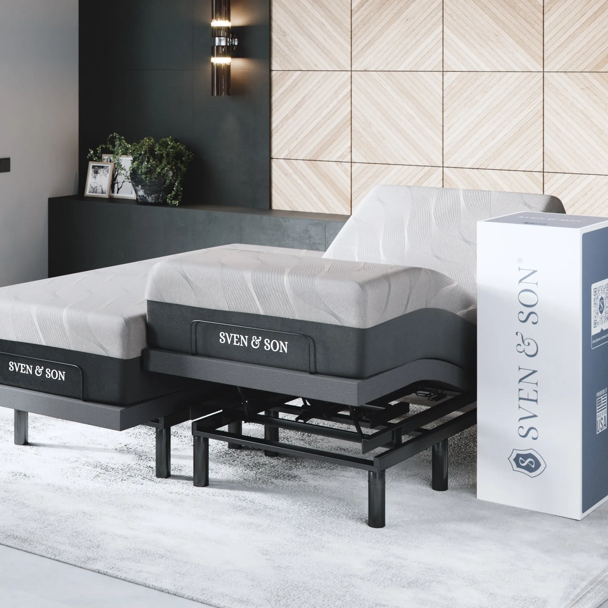 Bliss Series Adjustable Bed Base   Choice of Mattress Bundle