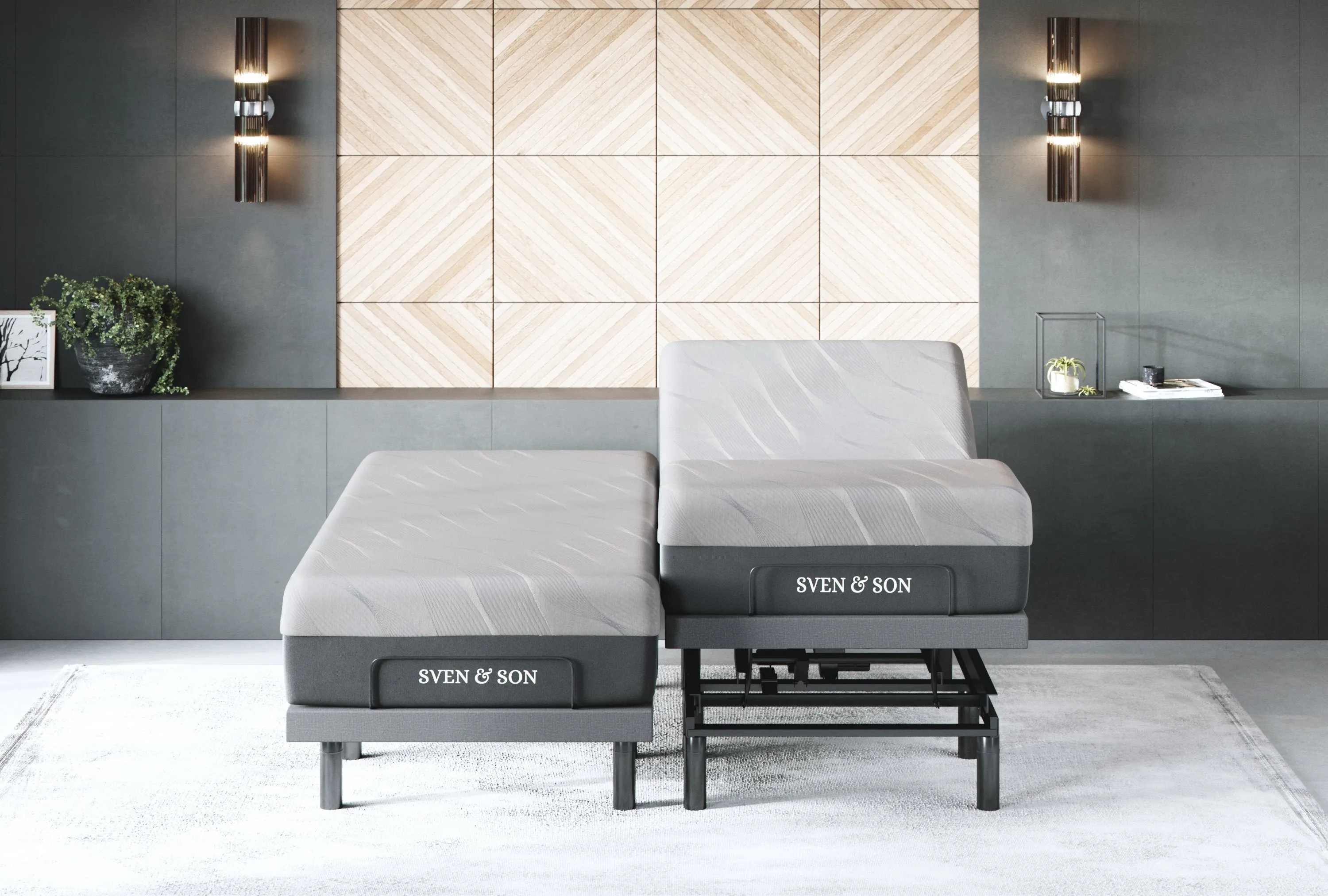 Bliss Series Adjustable Bed Base   Choice of Mattress Bundle