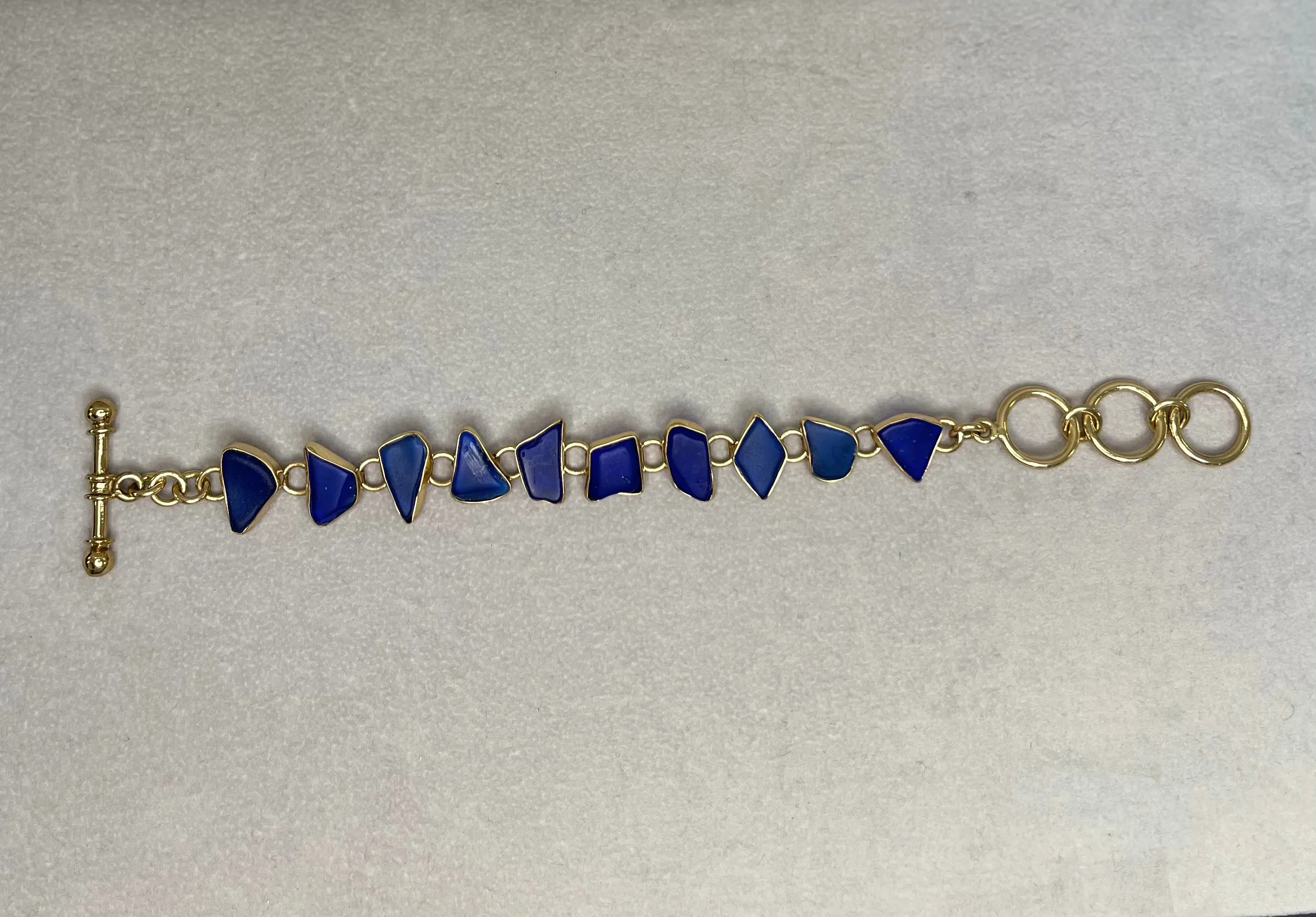 Charles Albert Alchemia - Beach Glass Bracelet Cobalt