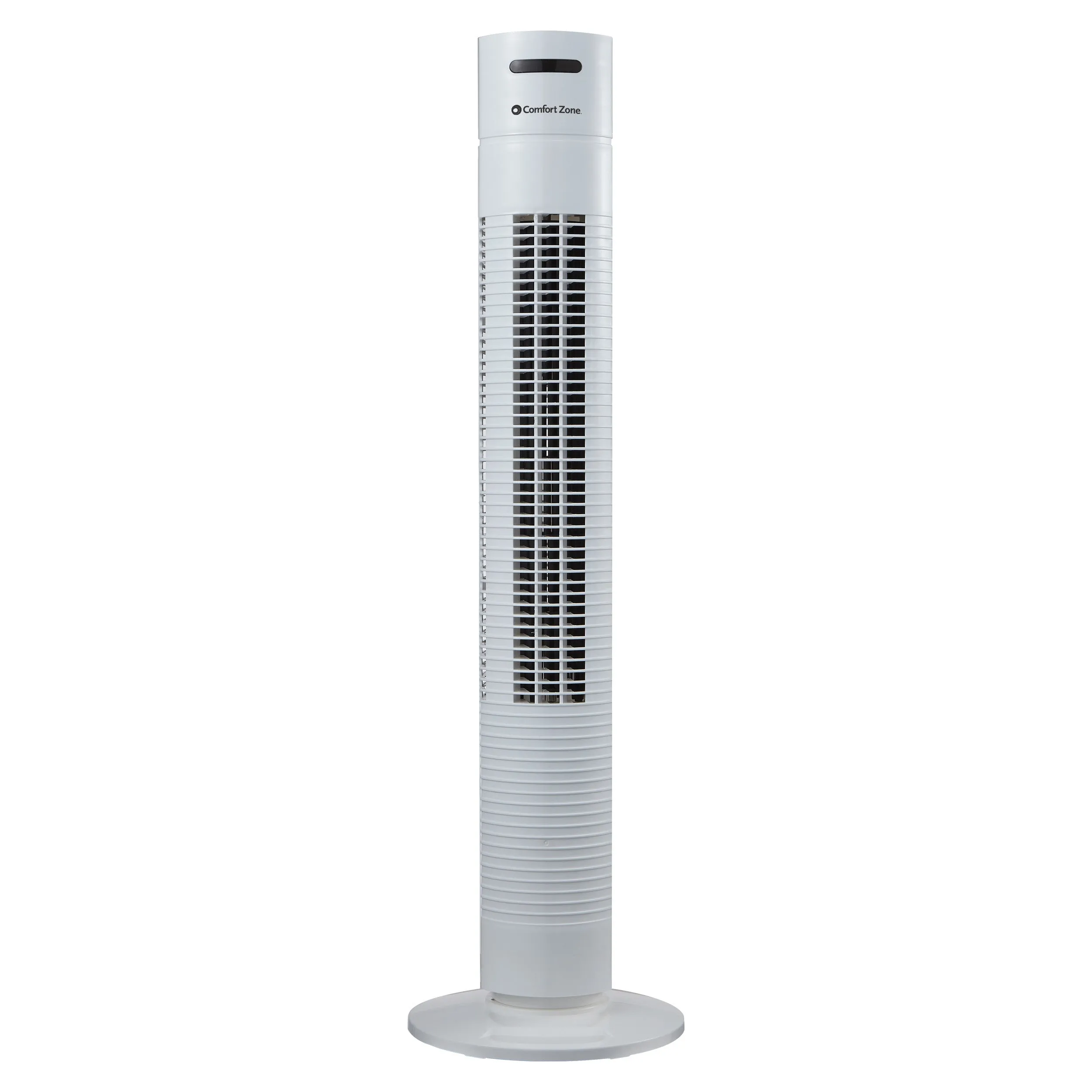 Comfort Zone 31" 3-Speed Oscillating Tower Fan in White