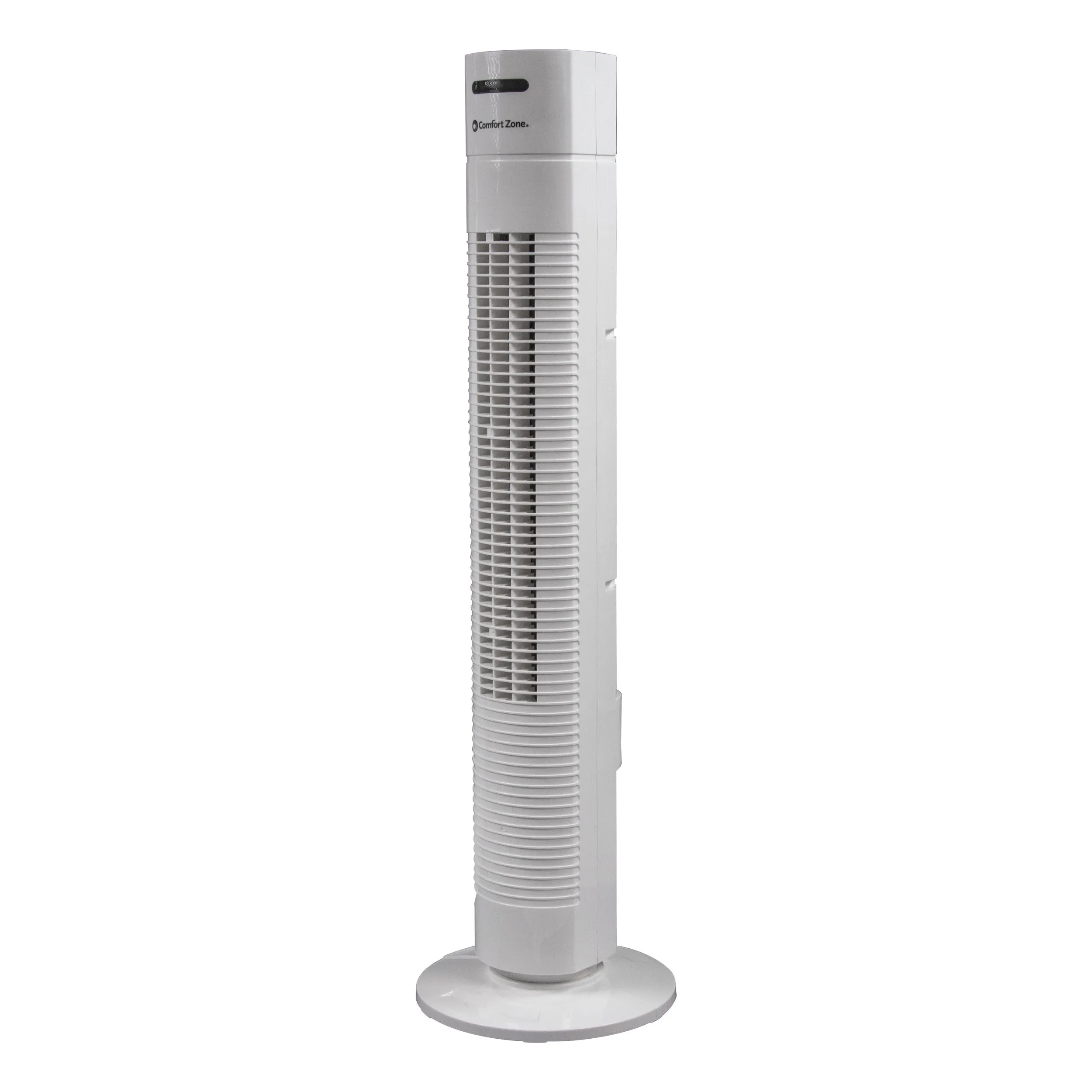 Comfort Zone 31" 3-Speed Oscillating Tower Fan in White