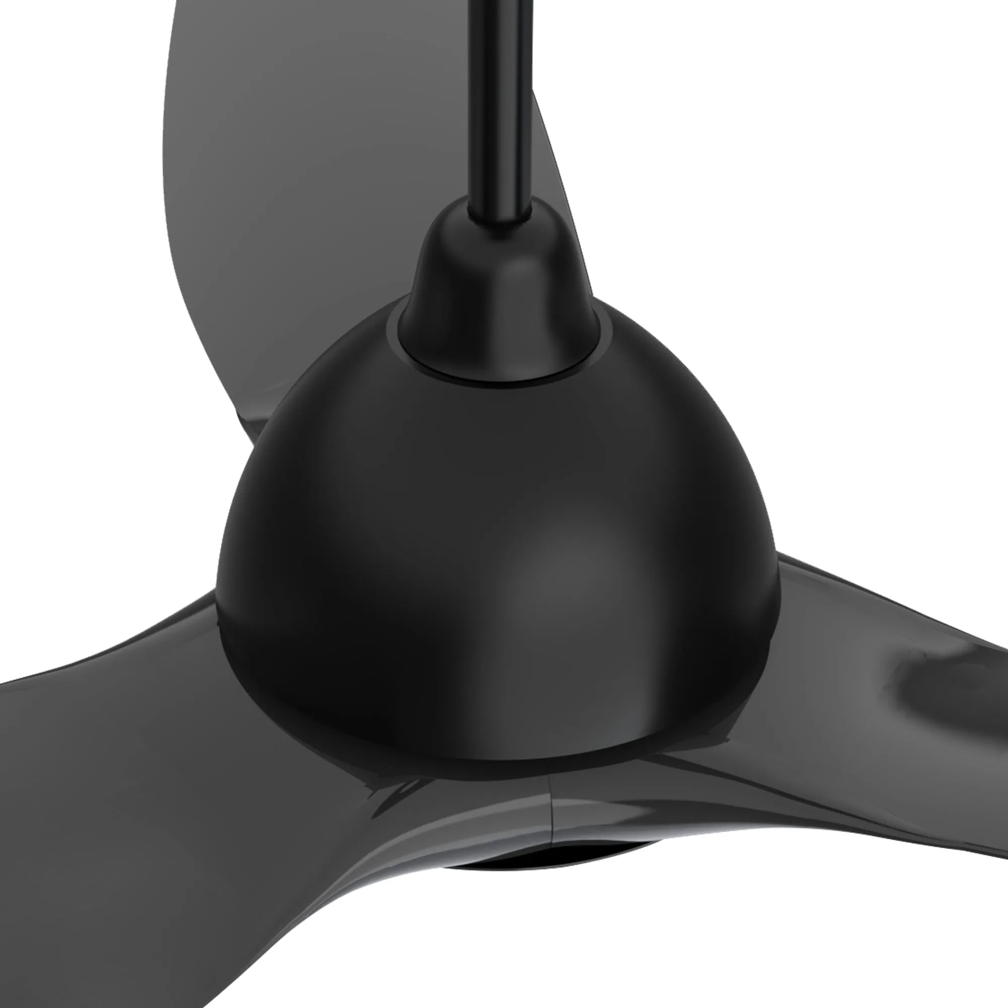 CRANSTON 52 inch 3-Blade Smart Ceiling Fan with LED Light Kit & Remote - Black/Black