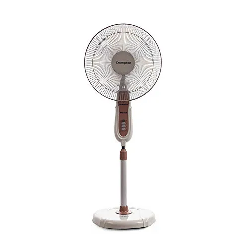 Crompton High Flo Neo 16-inch Pedestal Fan (Coffee Brown)