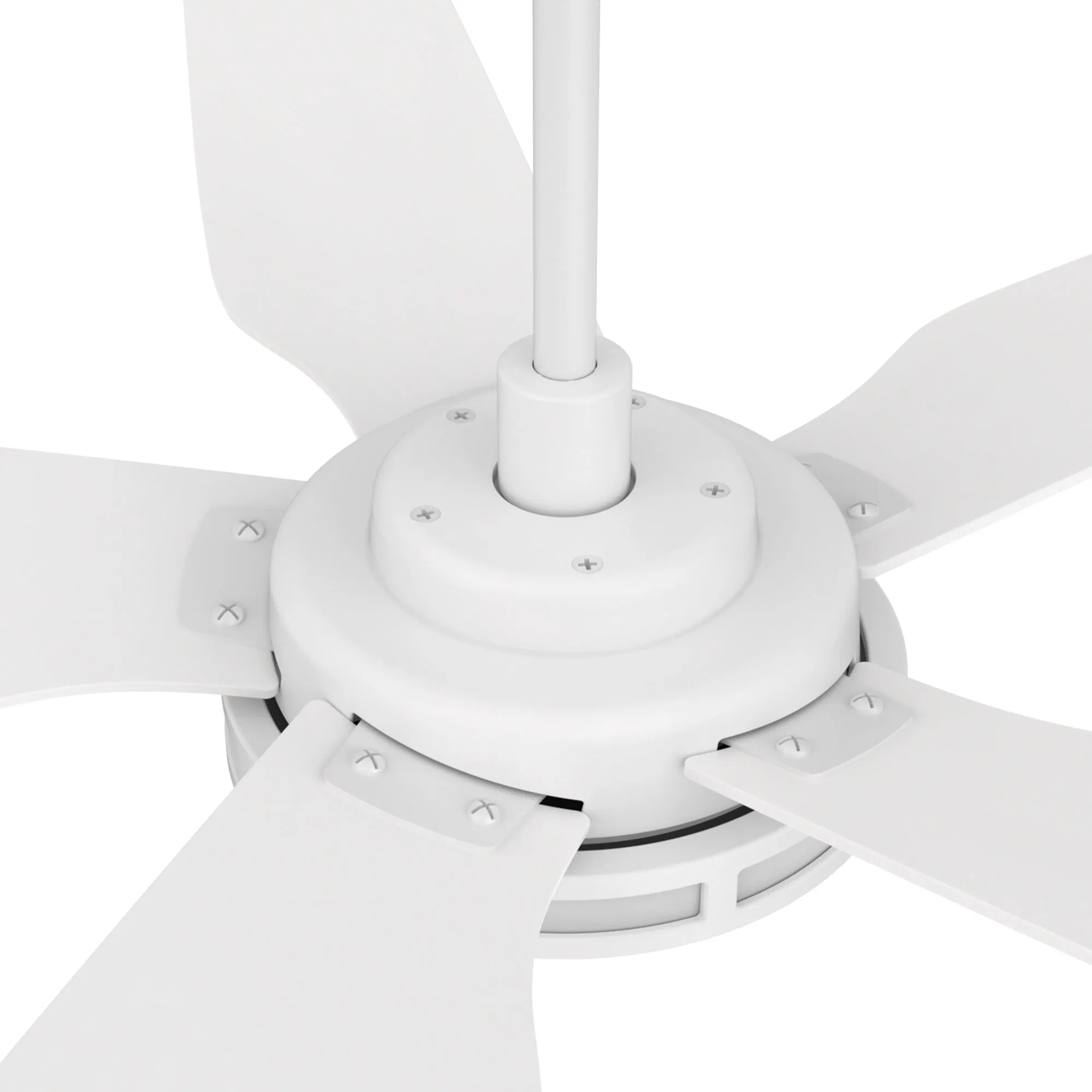 ELIRA 52 inch 5-Blade Smart Ceiling Fan with LED Light Kit & Remote - White/White