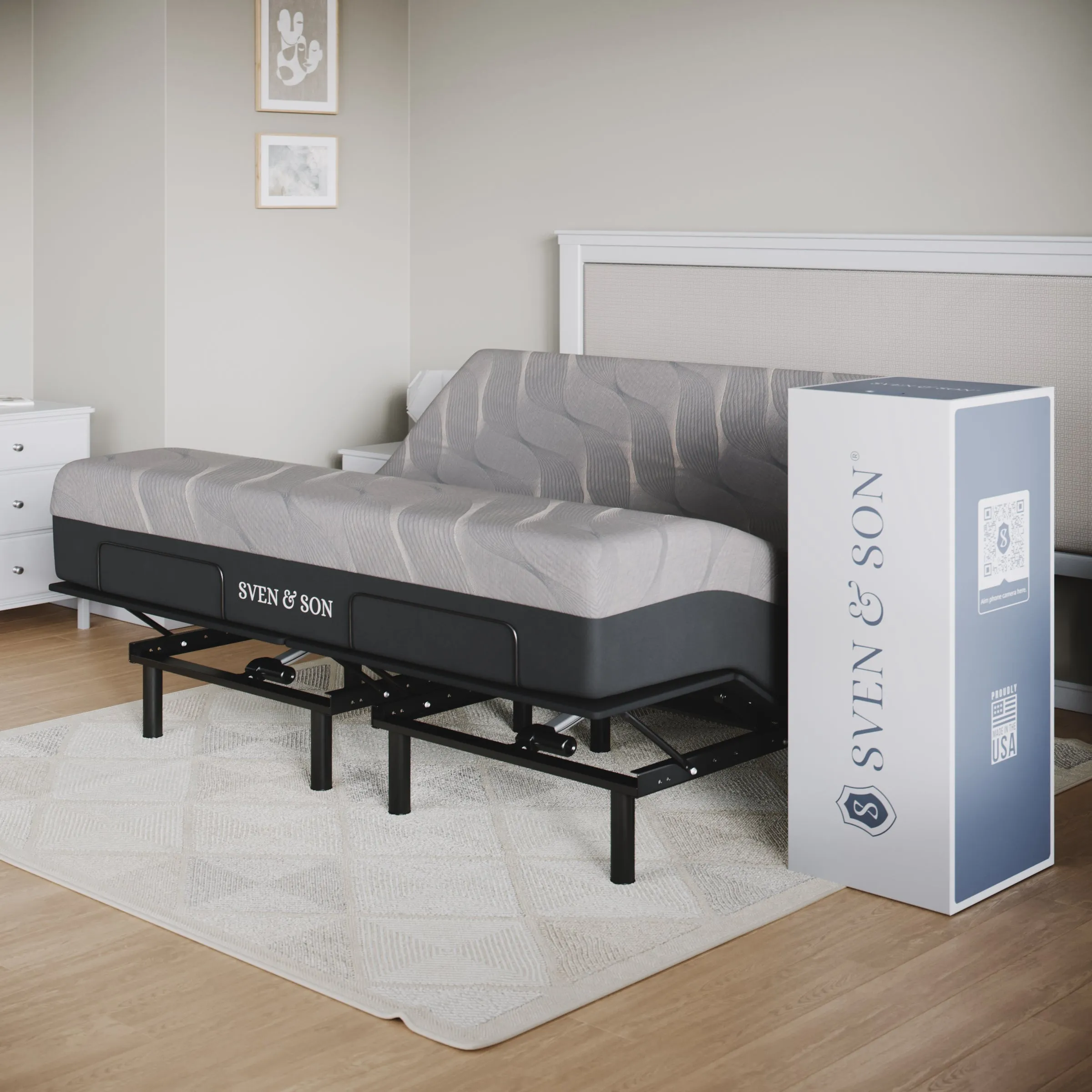 Essential Series Adjustable Bed Base   Choice of Mattress Bundle