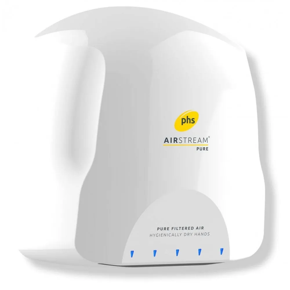 Fastest Drying & 2 HEPA Filters: Airstream PURE SR1100H Hand Dryer