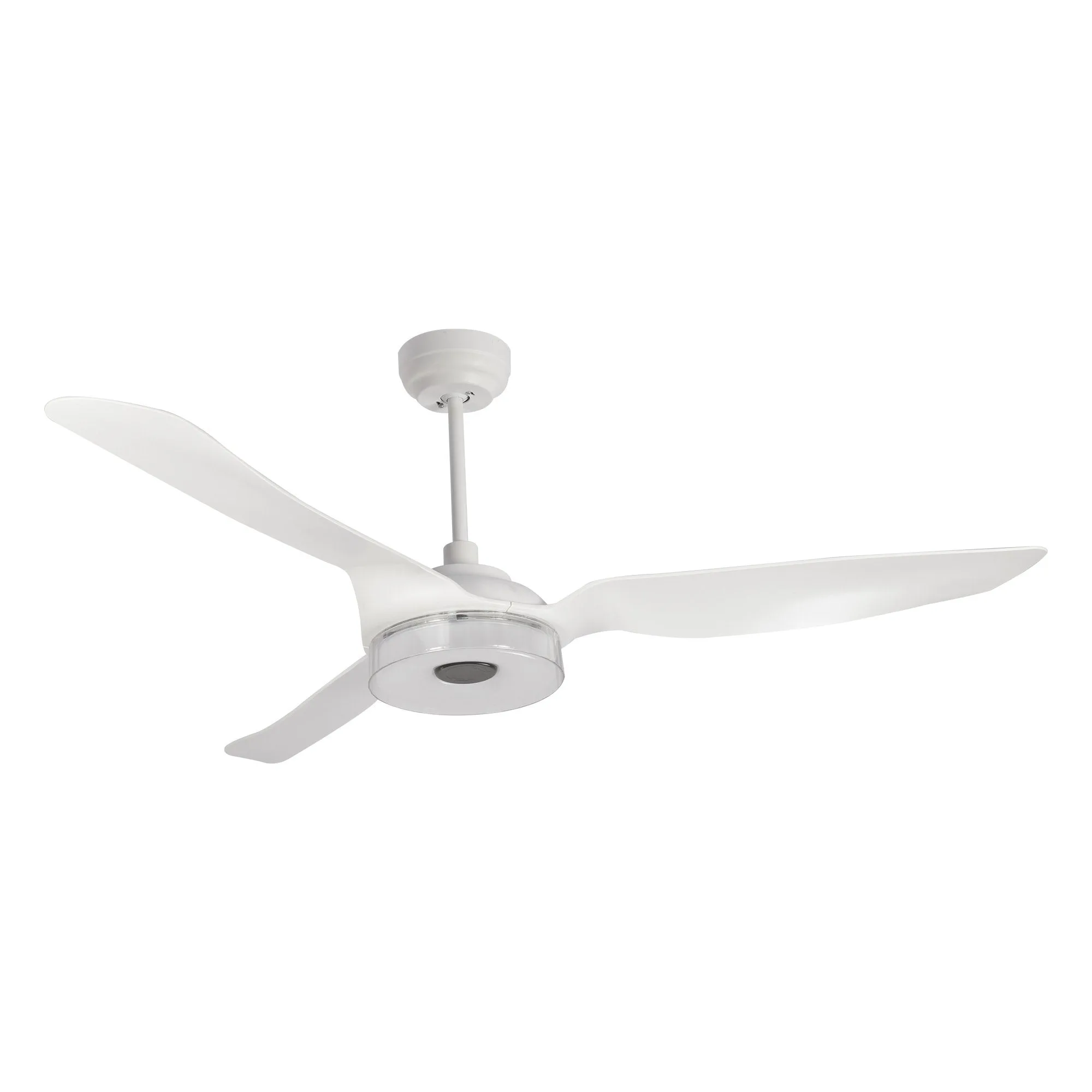 FLETCHER 56 inch 3-Blade Smart Ceiling Fan with LED Light Kit & Remote - White/White (Set of 2)