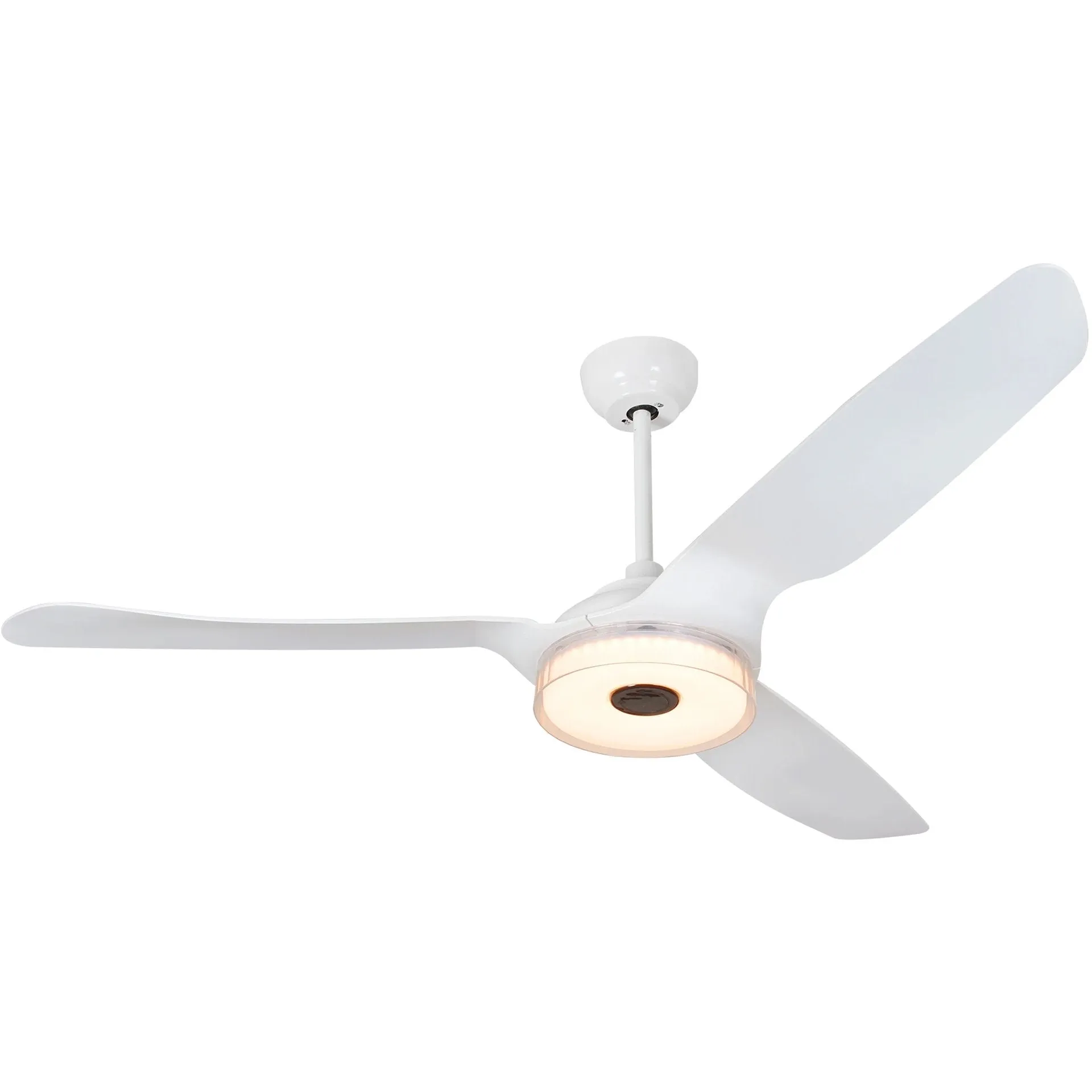 FLETCHER 56 inch 3-Blade Smart Ceiling Fan with LED Light Kit & Remote - White/White (Set of 2)