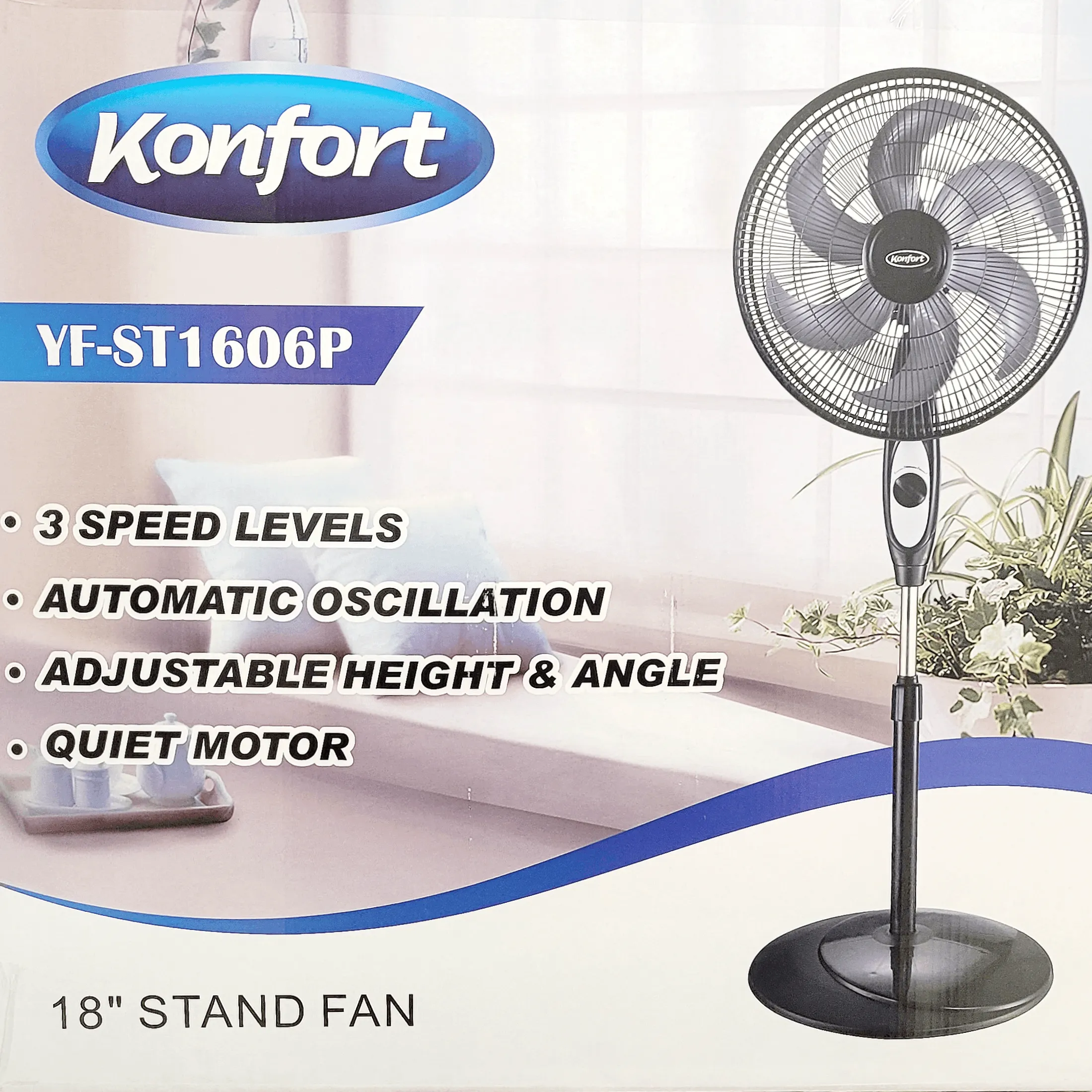 Konfort Pedestal Fan 18"