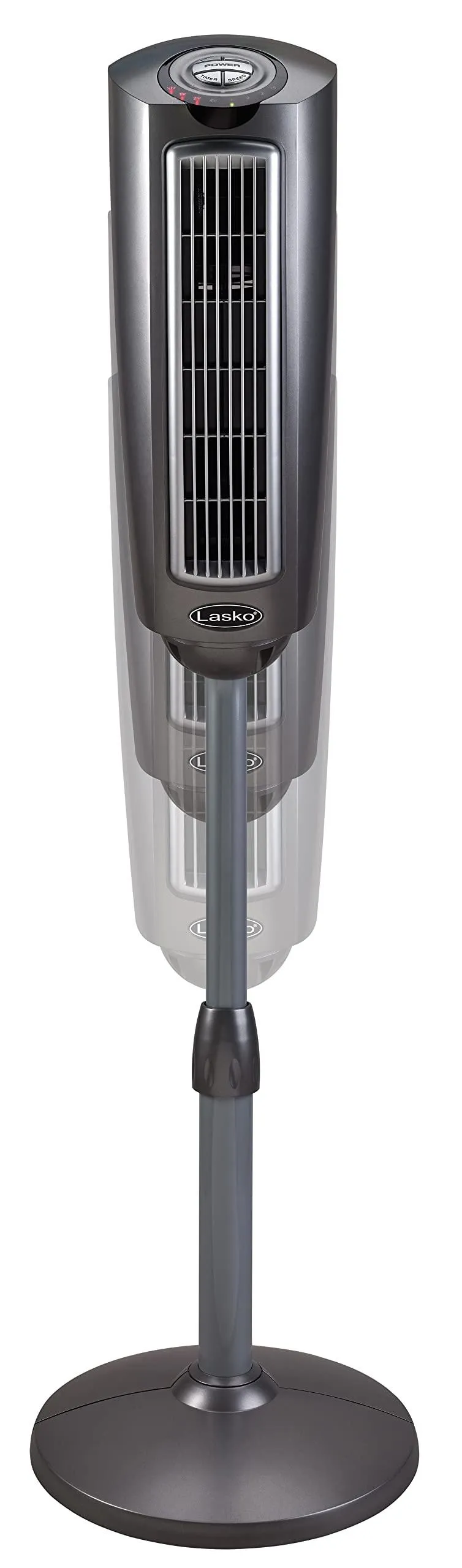 Lasko 2535 52″ Space-Saving Pedestal Tower Fan with Remote Control