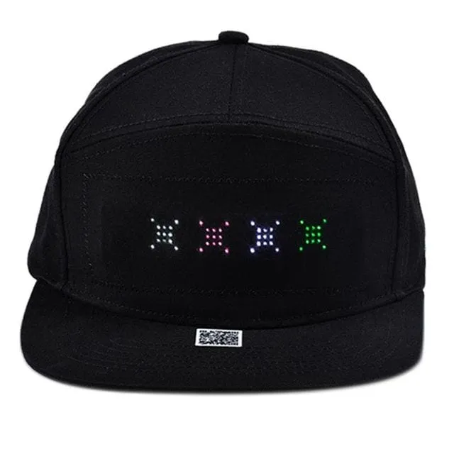 LED Mobile Phone APP Controlled Baseball Cap