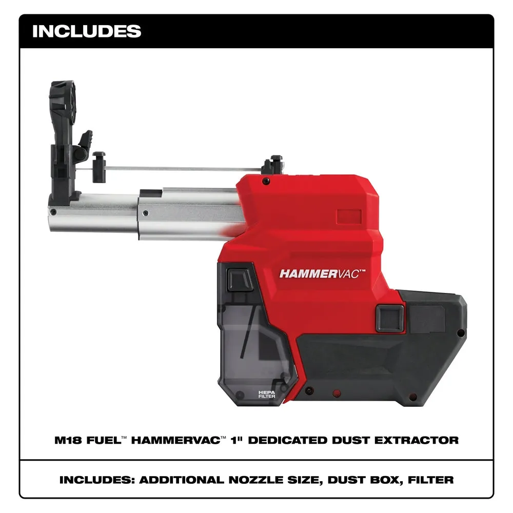 Milwaukee 2912-DE M18 FUEL™ HAMMERVAC™ 1" Dedicated Dust Extractor