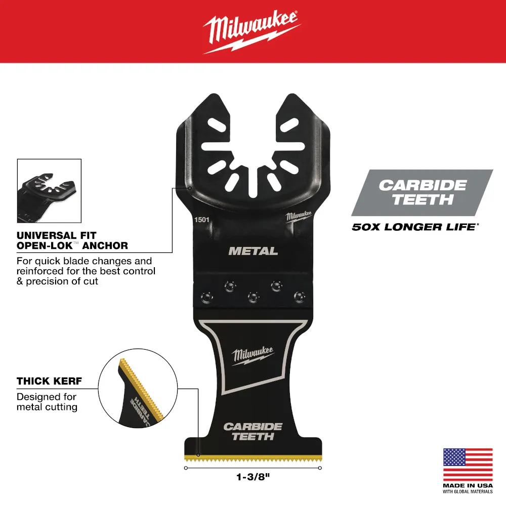 Milwaukee Open-Lok Multi-Tool Blade Variety Kit 9Pc