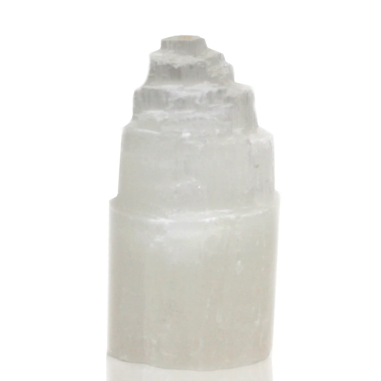 Natural Selenite Tower Lamps - Three Sizes