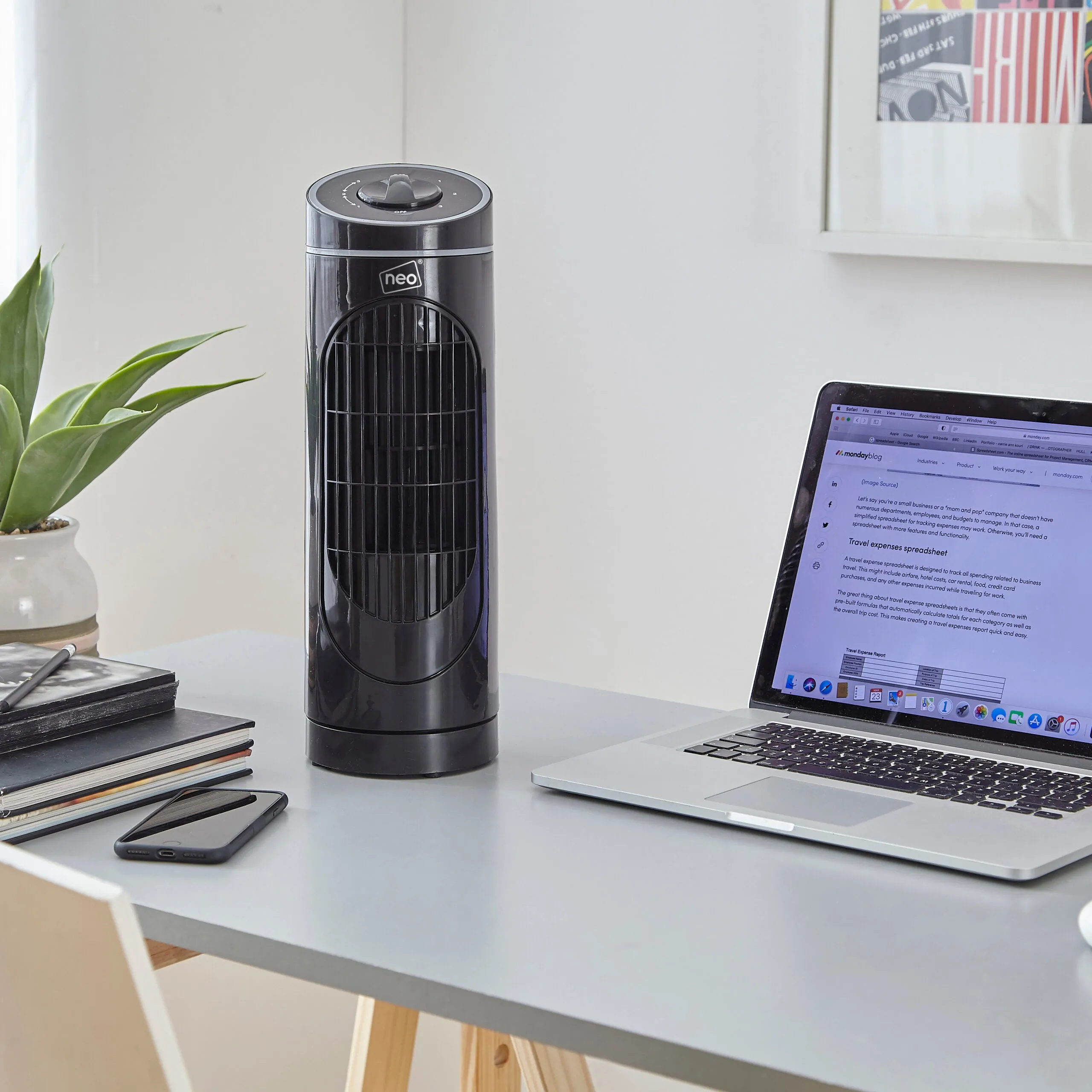 Neo 14” 6 Speed Electric Desk Tower Fan