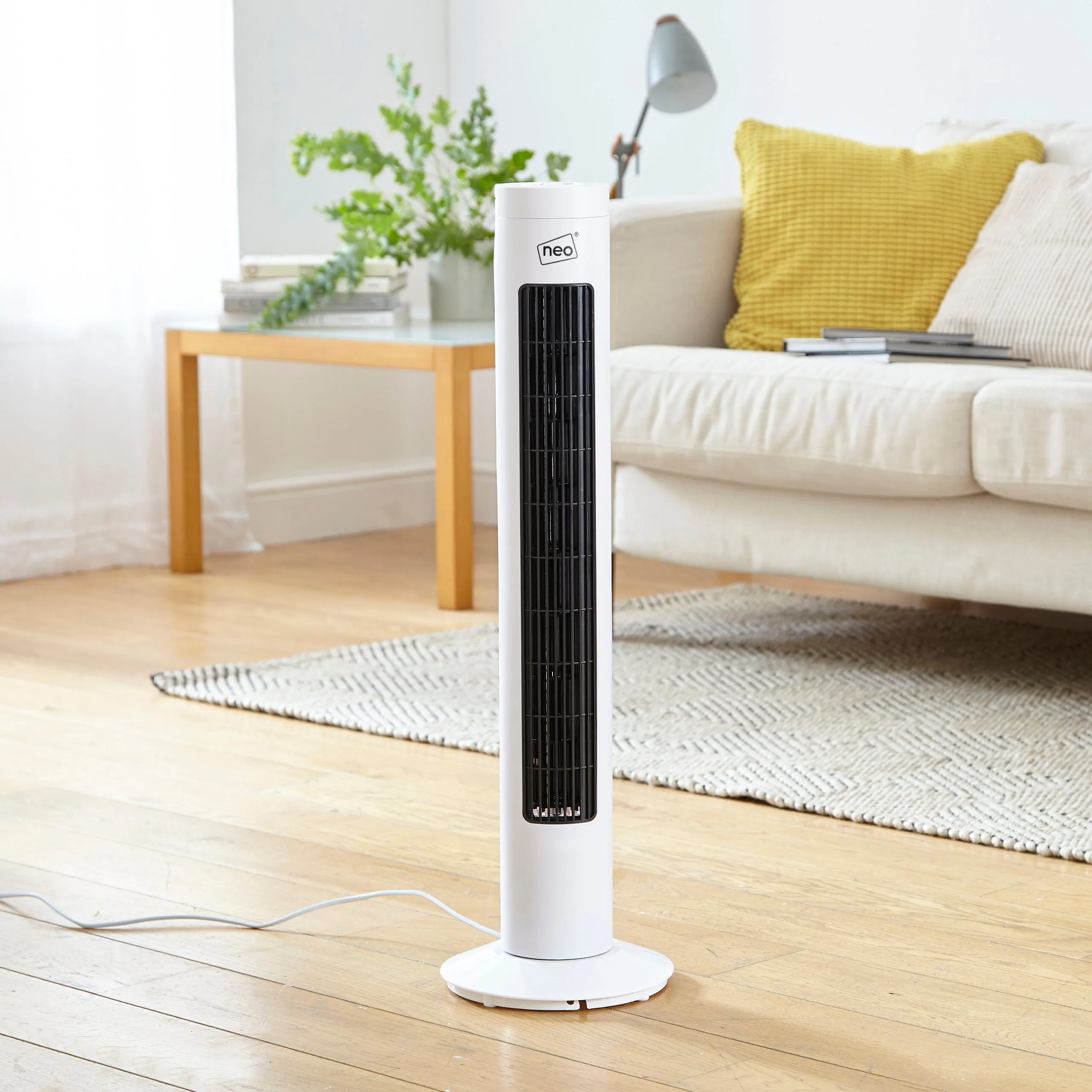 Neo 29” Aroma Scented 3 Speed Cooling Fan - White