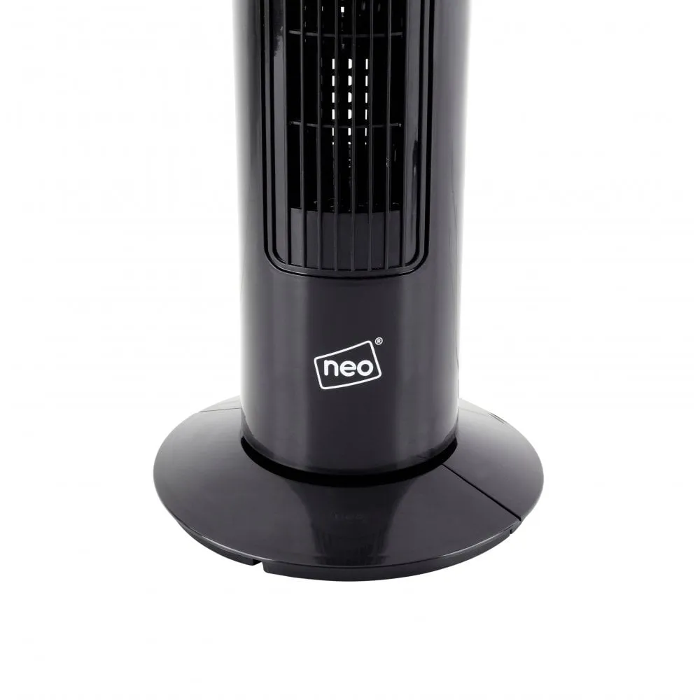 Neo Black 29" 3 Speed Oscillating Free Standing Tower Fan