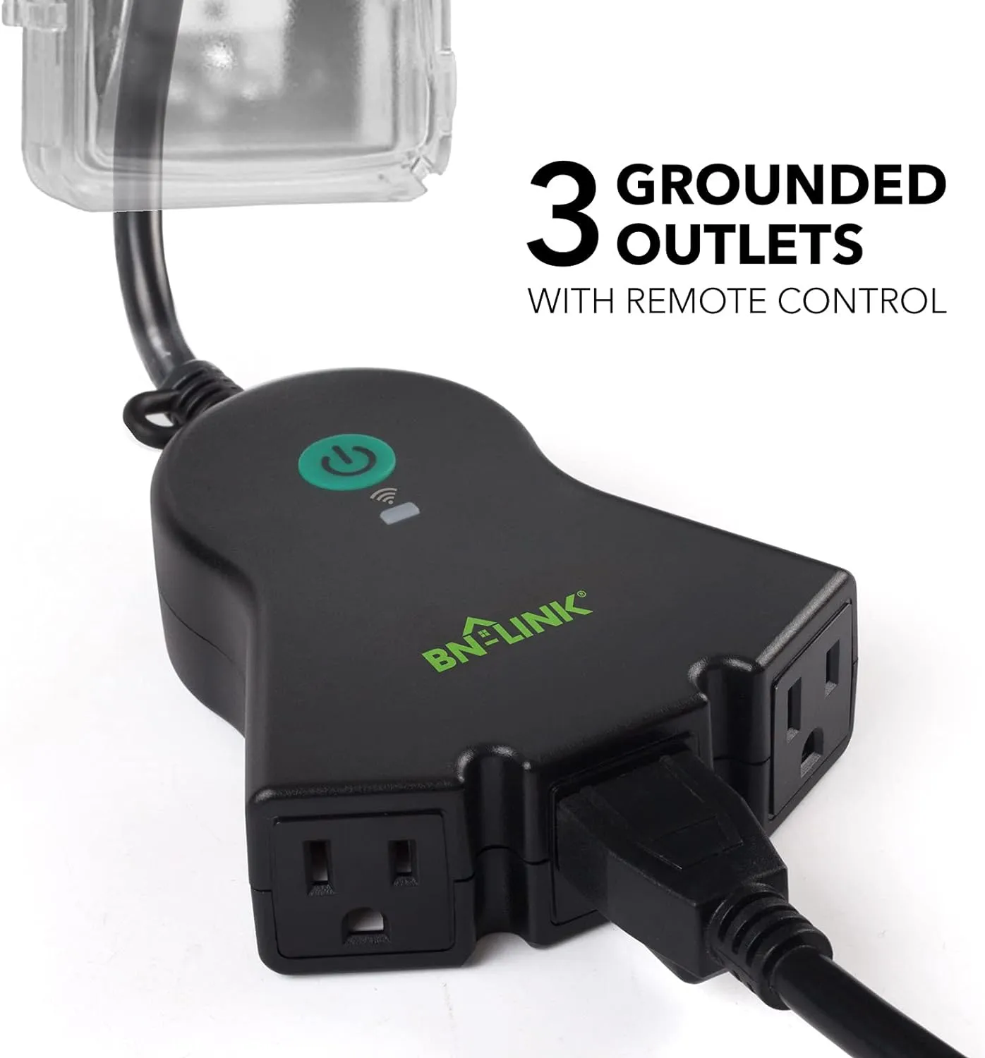 Outdoor Smart Wi-Fi Plug Outlet with 3 Sockets Compatible Function BN-LINK