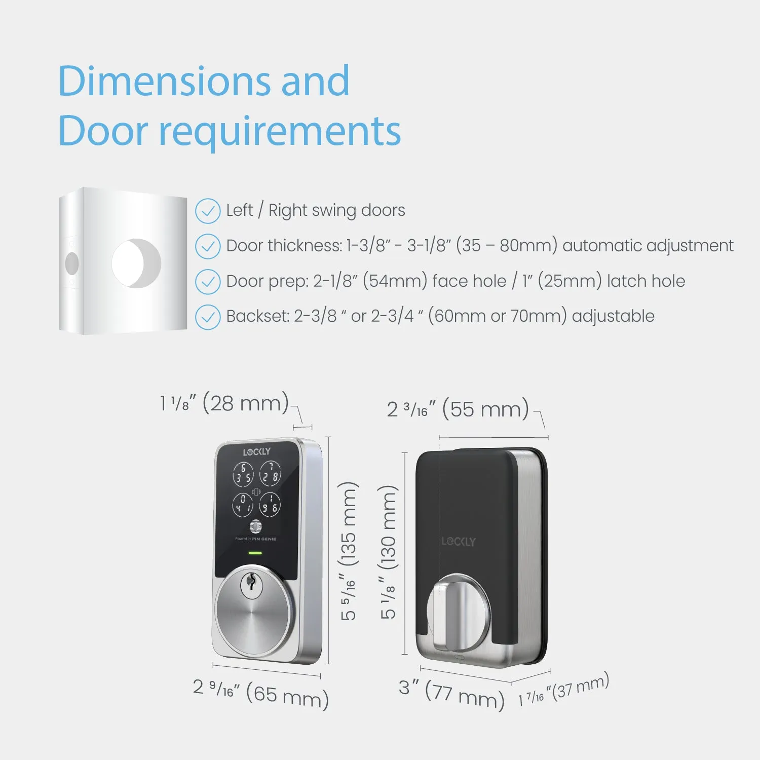 PIN Genie Pro Zeno Series Keypad Deadbolt