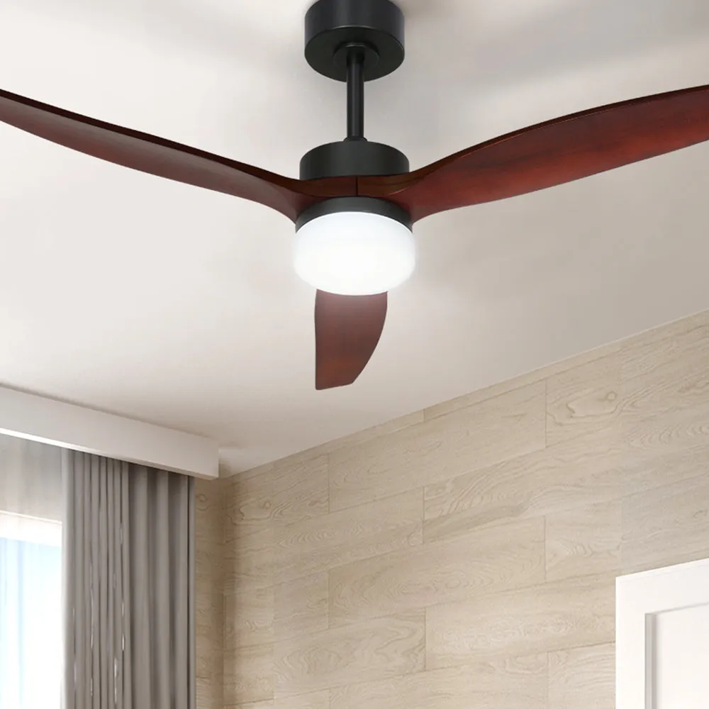 Quiet 52" Ceiling Fan w/ LED, Remote, 3 Speeds - Devanti