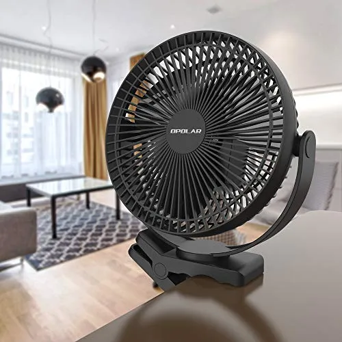 Rechargeable Portable Clip-on Fan