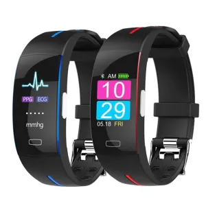 Smart Wrist Band ECG PPG Measurement Dynamic Heart Rate Monitor USB Charge Fitness Tracker Color Screen Smart Watch