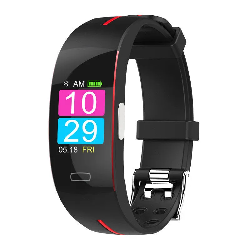 Smart Wrist Band ECG PPG Measurement Dynamic Heart Rate Monitor USB Charge Fitness Tracker Color Screen Smart Watch