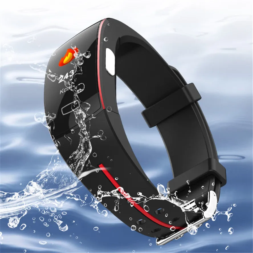 Smart Wrist Band ECG PPG Measurement Dynamic Heart Rate Monitor USB Charge Fitness Tracker Color Screen Smart Watch