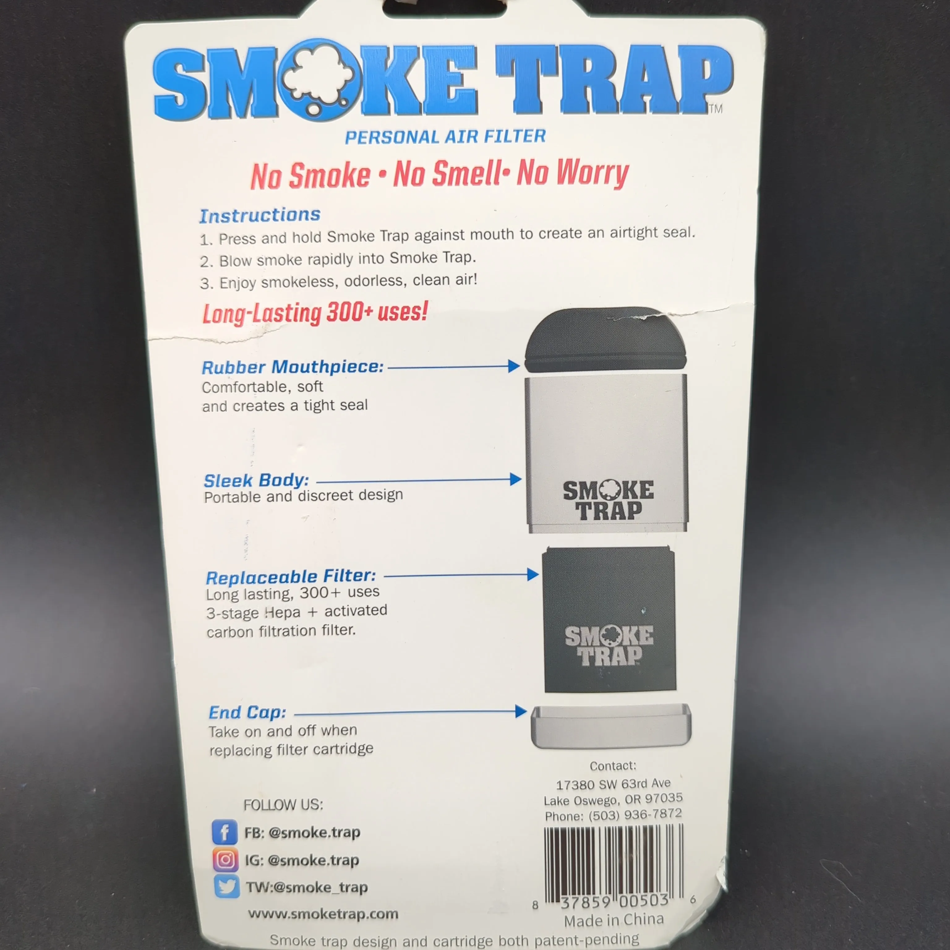 Smoke Trap 2.0 Personal Air Filter