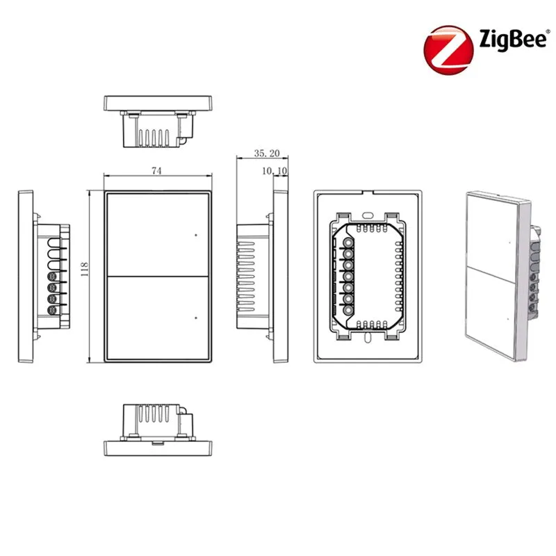 SW410 Zigbee Wall Switch no Neutral line (Works with Alexa and Google Assistant)