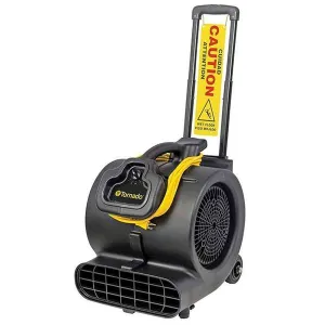 Tornado® Windshear Air Mover Fan w/ Caution Wet Floor Sign (0.6 HP) – 3200 CFM