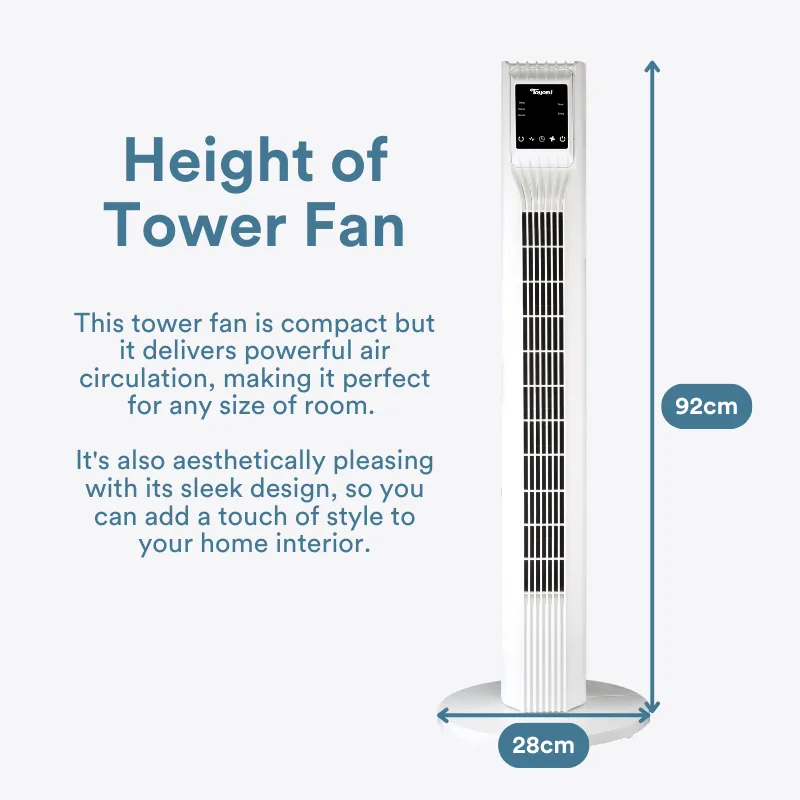 TOYOMI Airy Tower Fan with Remote TW 2103R